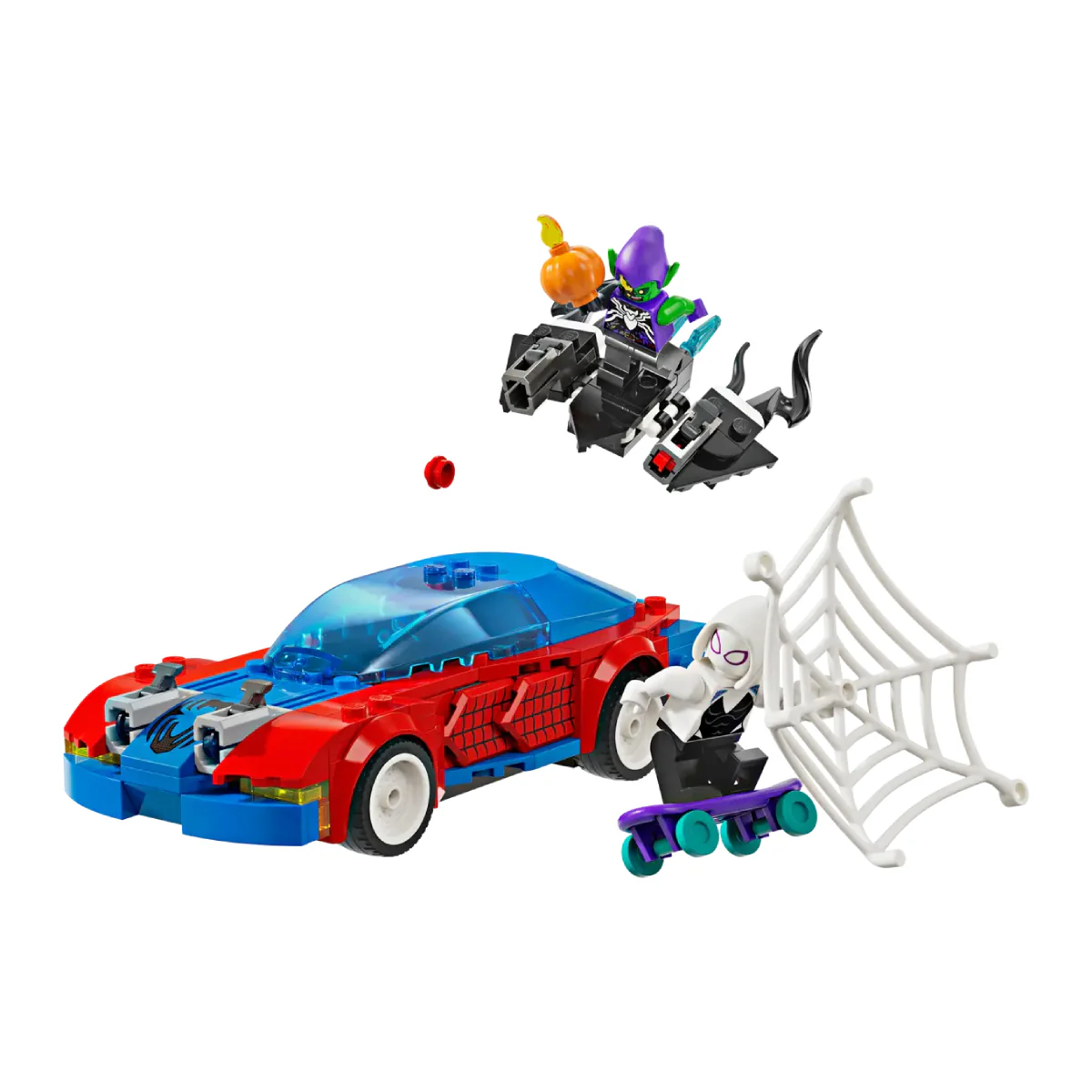 LEGO Marvel Spider-Man Race Car & Venom Green Goblin Building Toy Set (227-Pieces) - Image 2