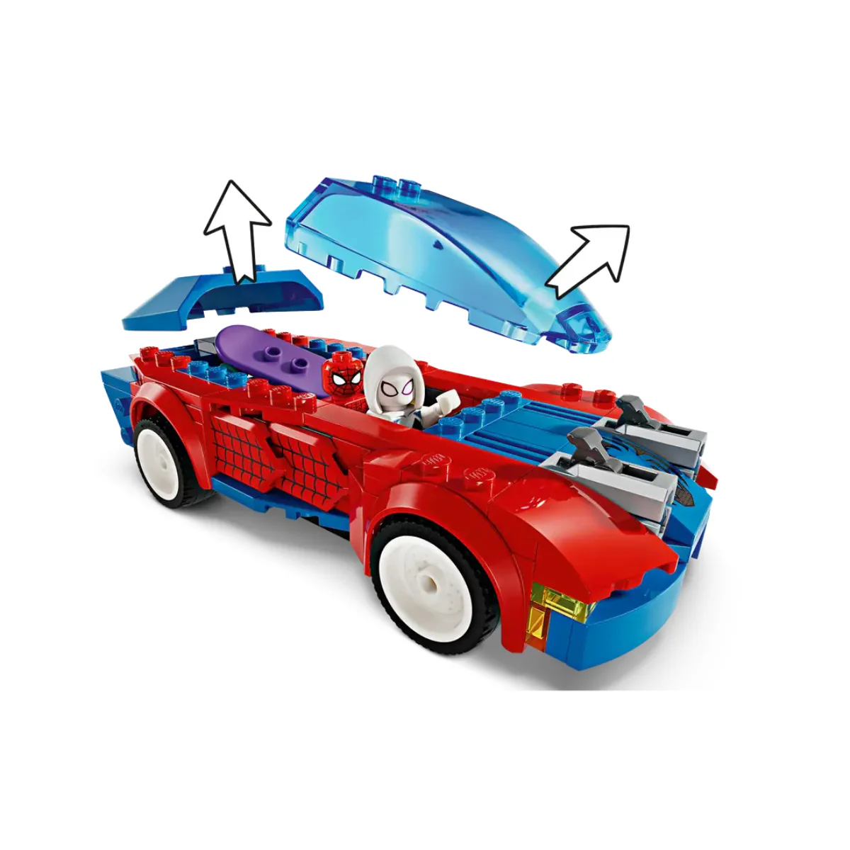 LEGO Marvel Spider-Man Race Car & Venom Green Goblin Building Toy Set (227-Pieces) - Image 3