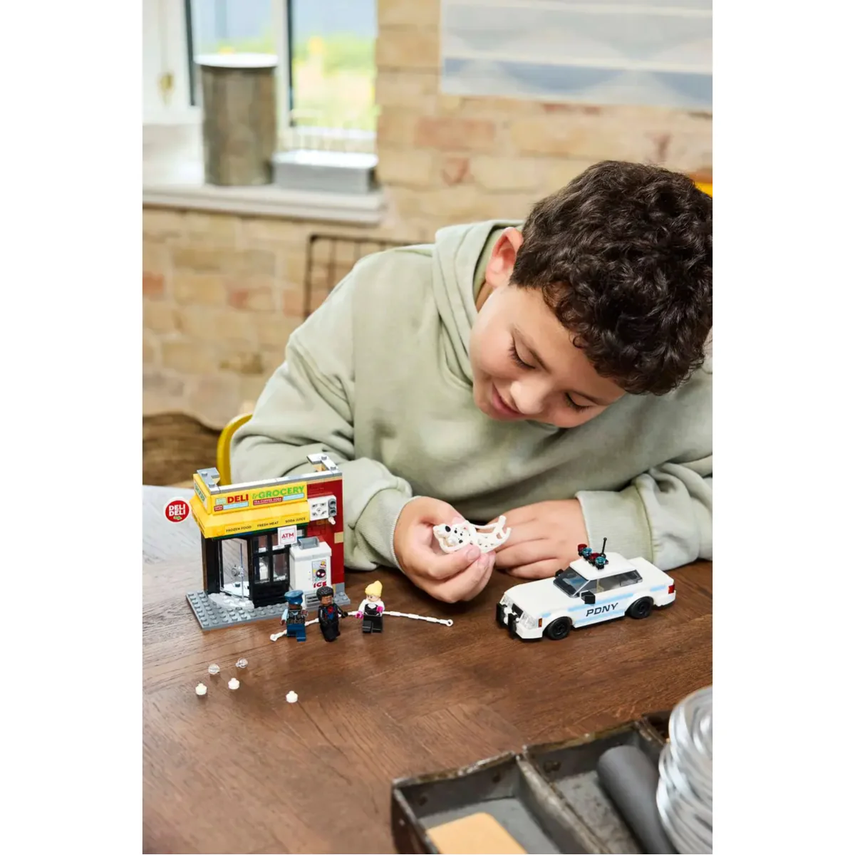 LEGO Marvel Spider-Verse Miles Morales vs The Spot Superhero Building Toy Set (375-Pieces) - Image 11