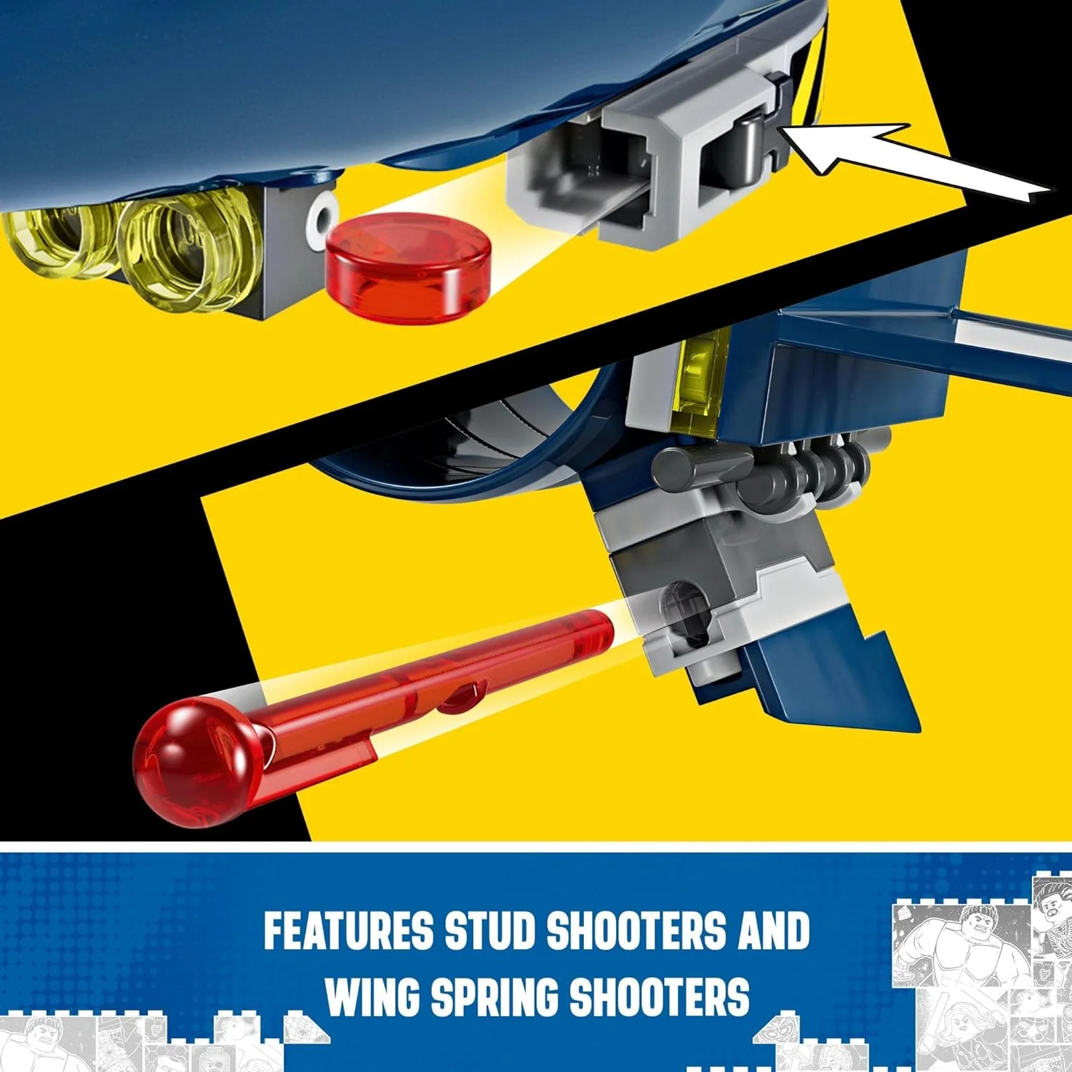 LEGO Marvel X-Men X-Jet Building Toy Set (359-Pieces) - Image 3