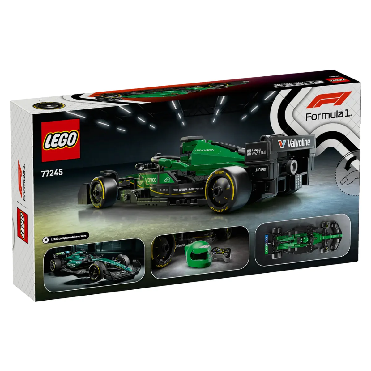 LEGO Speed Champions Aston Martin Aramco F1 AMR24 Race Car Building Toy Set (269-Piece) - Image 4