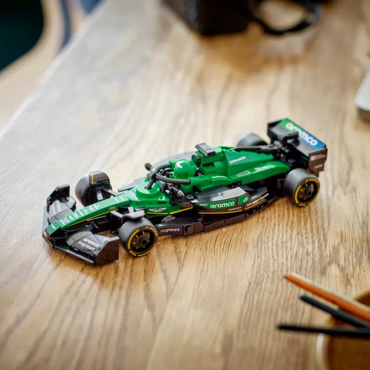 LEGO Speed Champions Aston Martin Aramco F1 AMR24 Race Car Building Toy Set (269-Piece) - Image 8