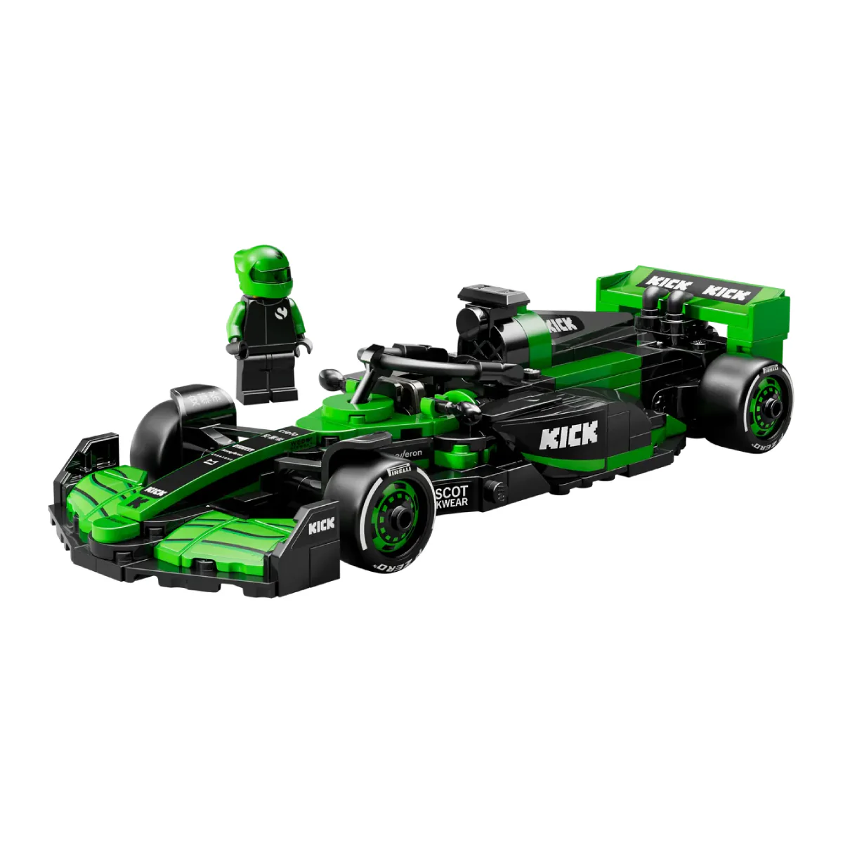 LEGO Speed Champions KICK Sauber F1 Team C44 Race Car Building Toy Set (259-Pieces)