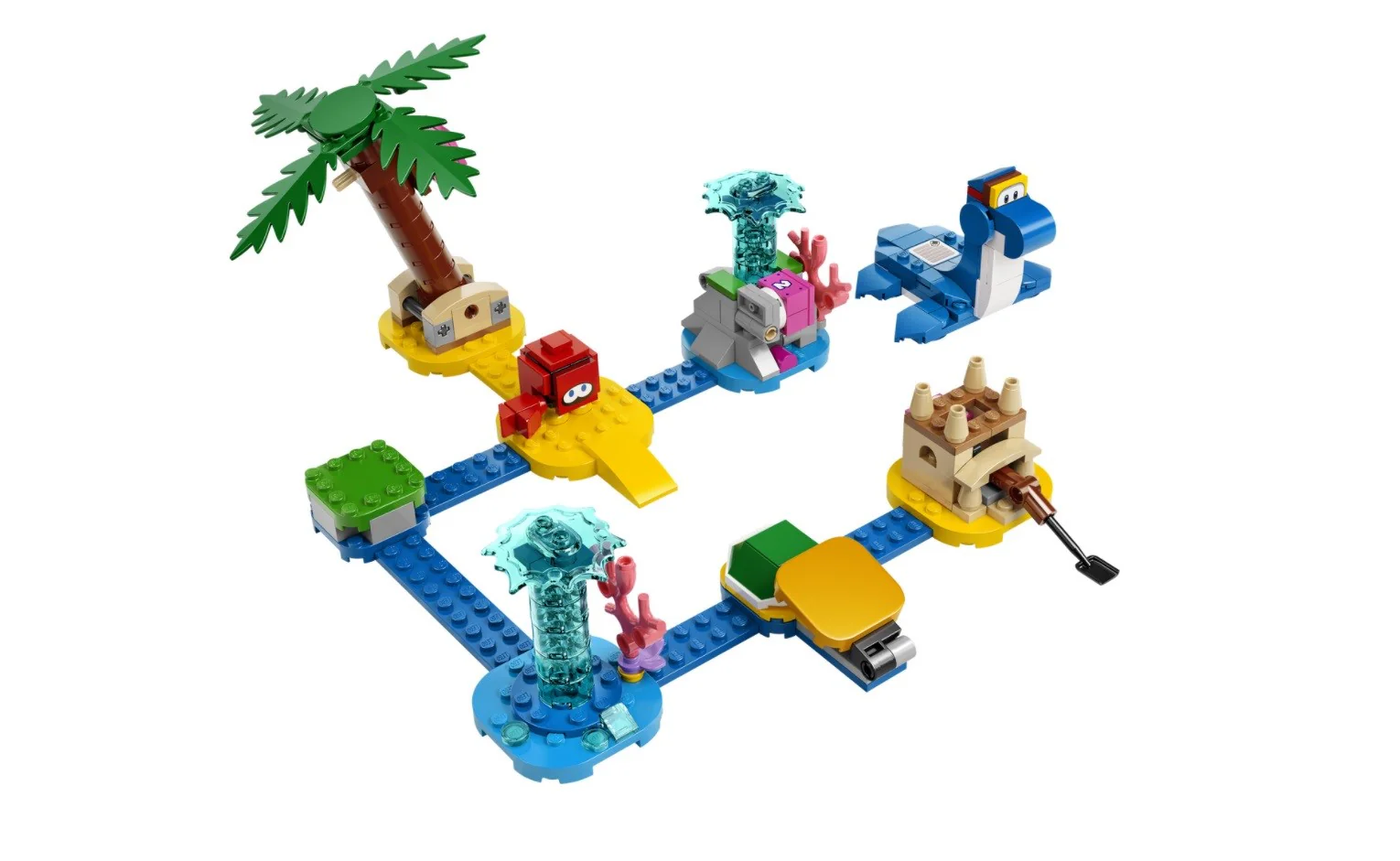 LEGO Super Mario Dorrie™ Beachfront Expansion Building Toy Set (229-Pieces) - Image 2