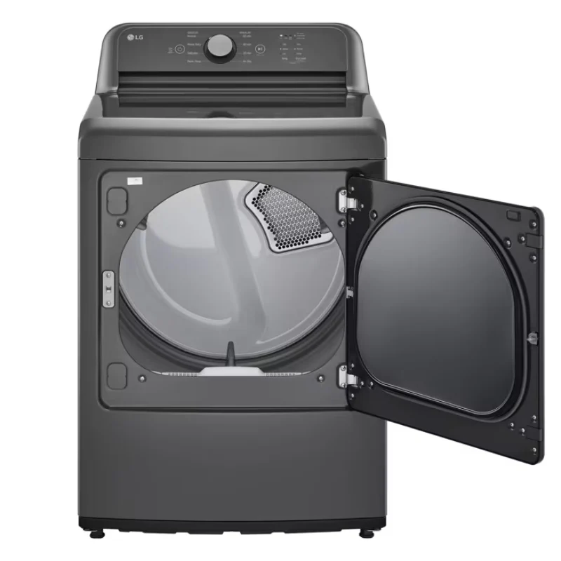 LG DLG6101M 7.3 cu. ft. Ultra Large Capacity Rear Control Gas Dryer - Monochrome Gray - Image 2