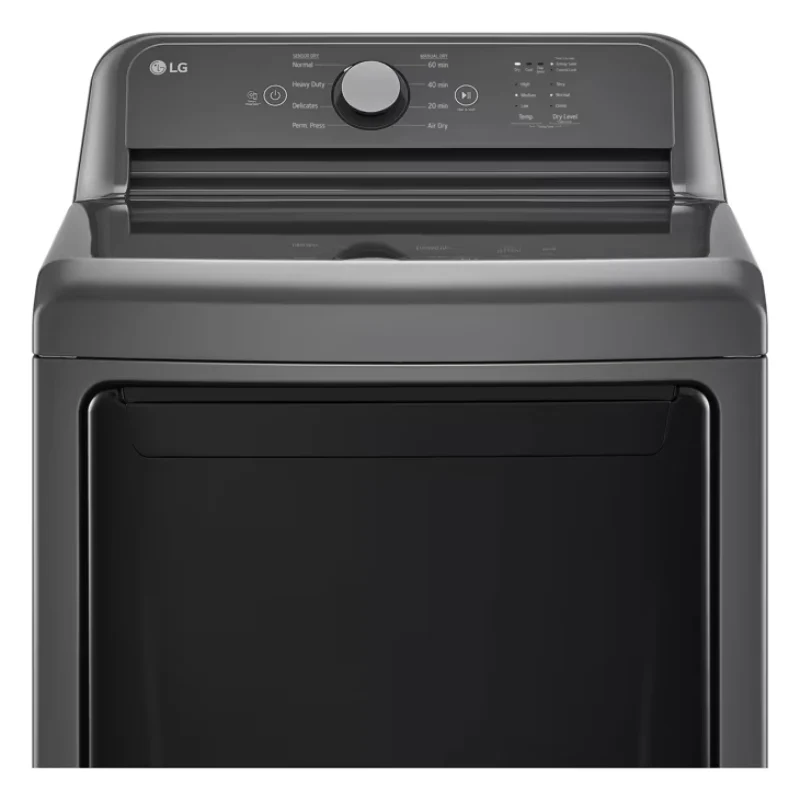 LG DLG6101M 7.3 cu. ft. Ultra Large Capacity Rear Control Gas Dryer - Monochrome Gray - Image 6
