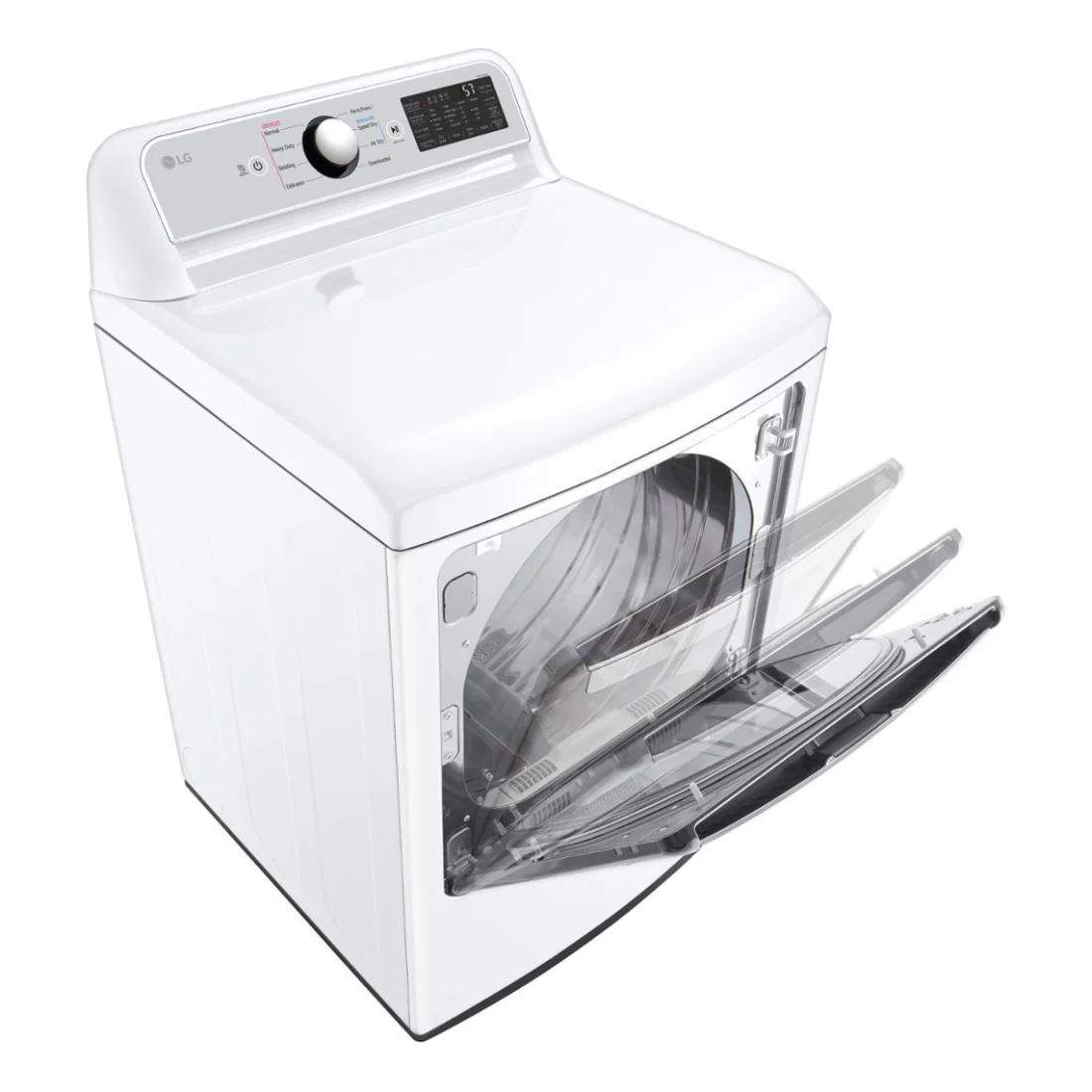 LG DLG7401WE EasyLoad 7.3 cu.ft. Smart Gas Dryer - White - Image 5