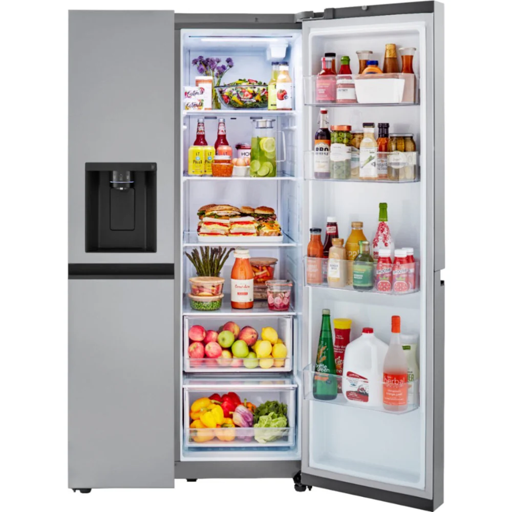 LG LRSXS2706S 27 cu. ft. Side-by-Side Stainless Steel Refrigerator - Image 10