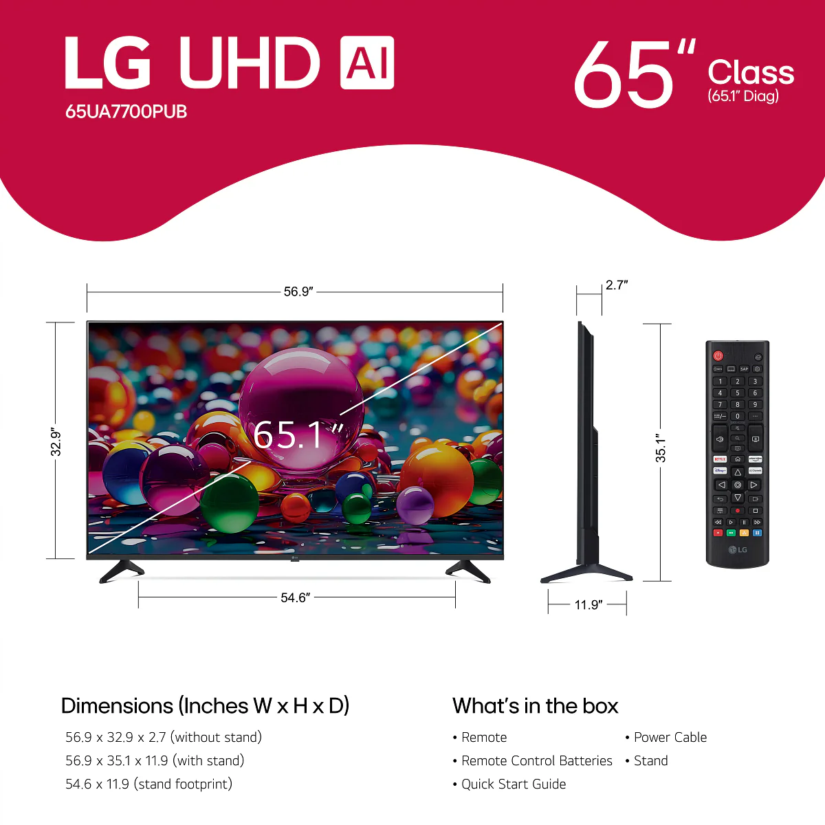 LG Class UA77 LED UHD 4K AI Smart webOS TV - Image 31