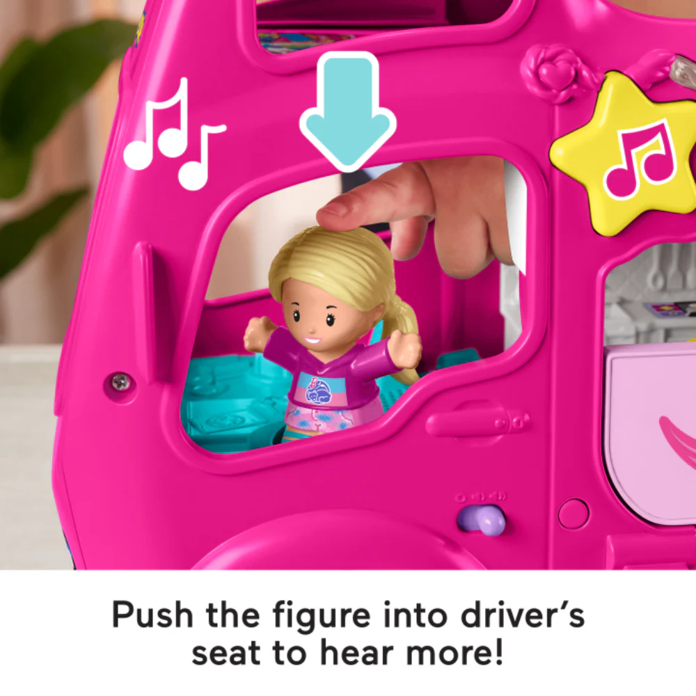 Little People Barbie Little Dreamcamper Rv Playset with Music Lights - Image 6