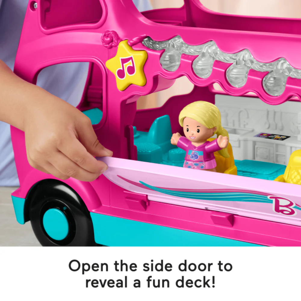 Little People Barbie Little Dreamcamper Rv Playset with Music Lights - Image 7