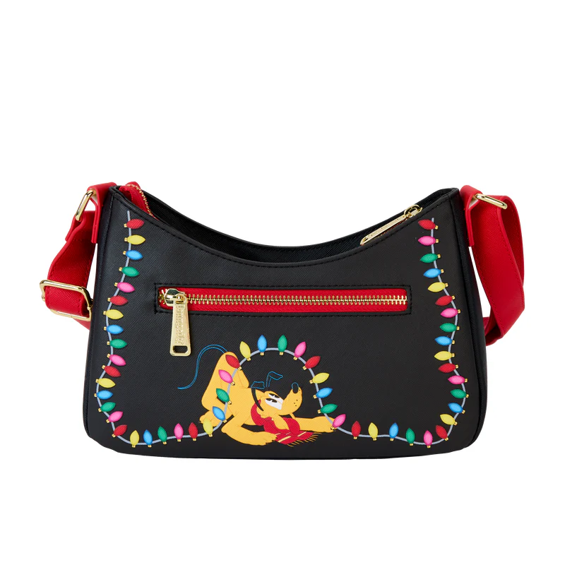 Loungefly Disney Mickey and Friends String Light Up Crossbody Bag- Black/Red - Image 2