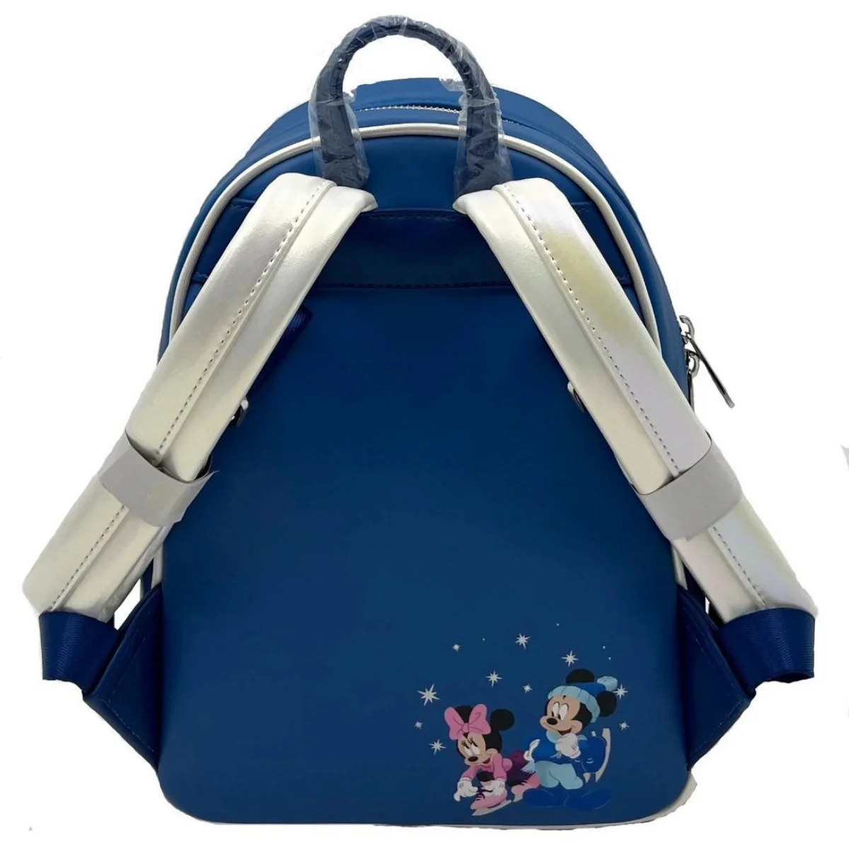 Loungefly Mickey Minnie Skating Mini Backpack - Blue - Image 6