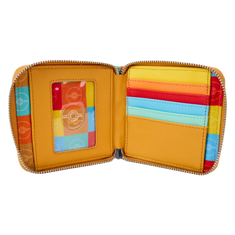 Loungefly Pokémon Color Block Starters Zip Around Wallet - Multicolor - Image 3