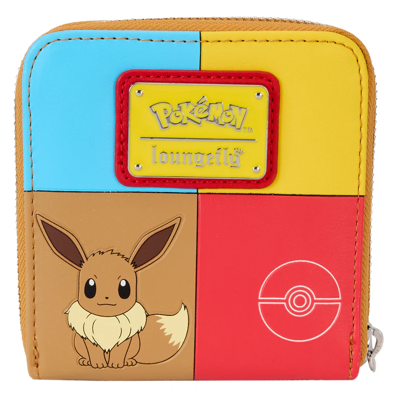 Loungefly Pokémon Color Block Starters Zip Around Wallet - Multicolor - Image 4