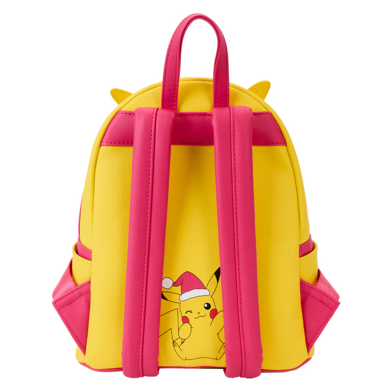 Loungefly PokÃ©mon Santa Pikachu Light Up Mini Backpack - Yellow/Pink - Image 6