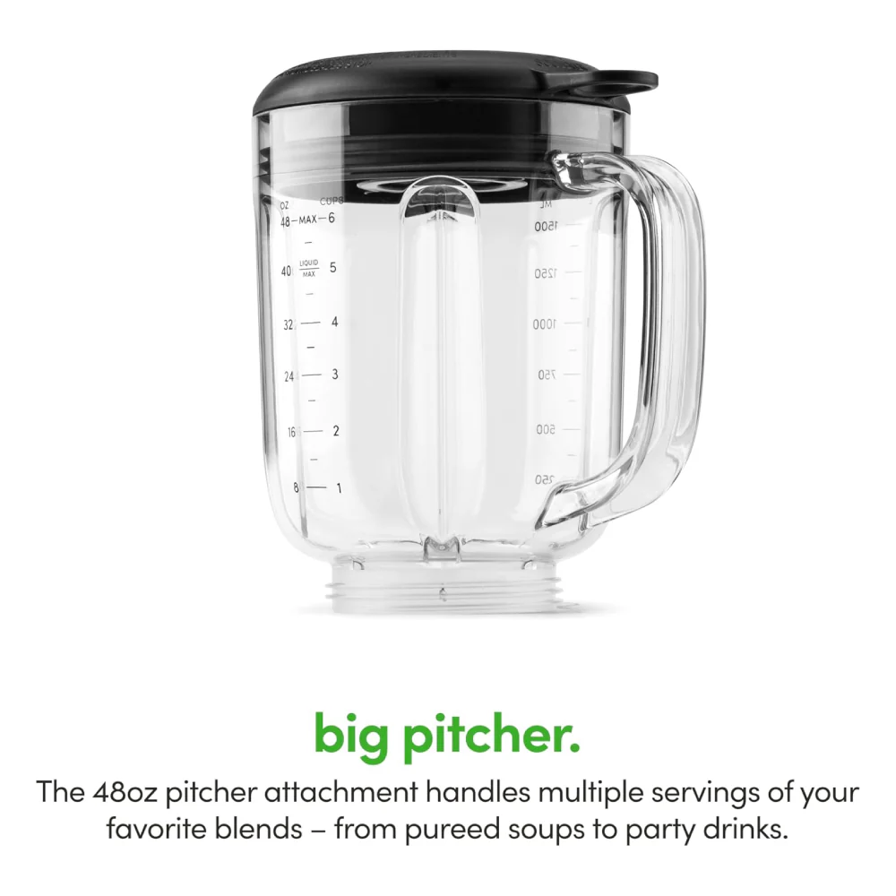 Magic Bullet MBF50200 48 oz Countertop Blender with Travel Cup and Lid - Black - Image 3