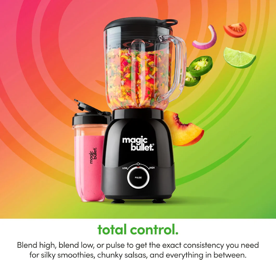Magic Bullet MBF50200 48 oz Countertop Blender with Travel Cup and Lid - Black - Image 6