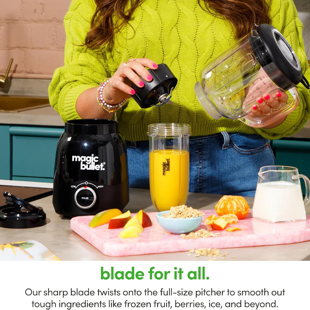 Magic Bullet MBF50200 48 oz Countertop Blender with Travel Cup and Lid - Black - Image 7