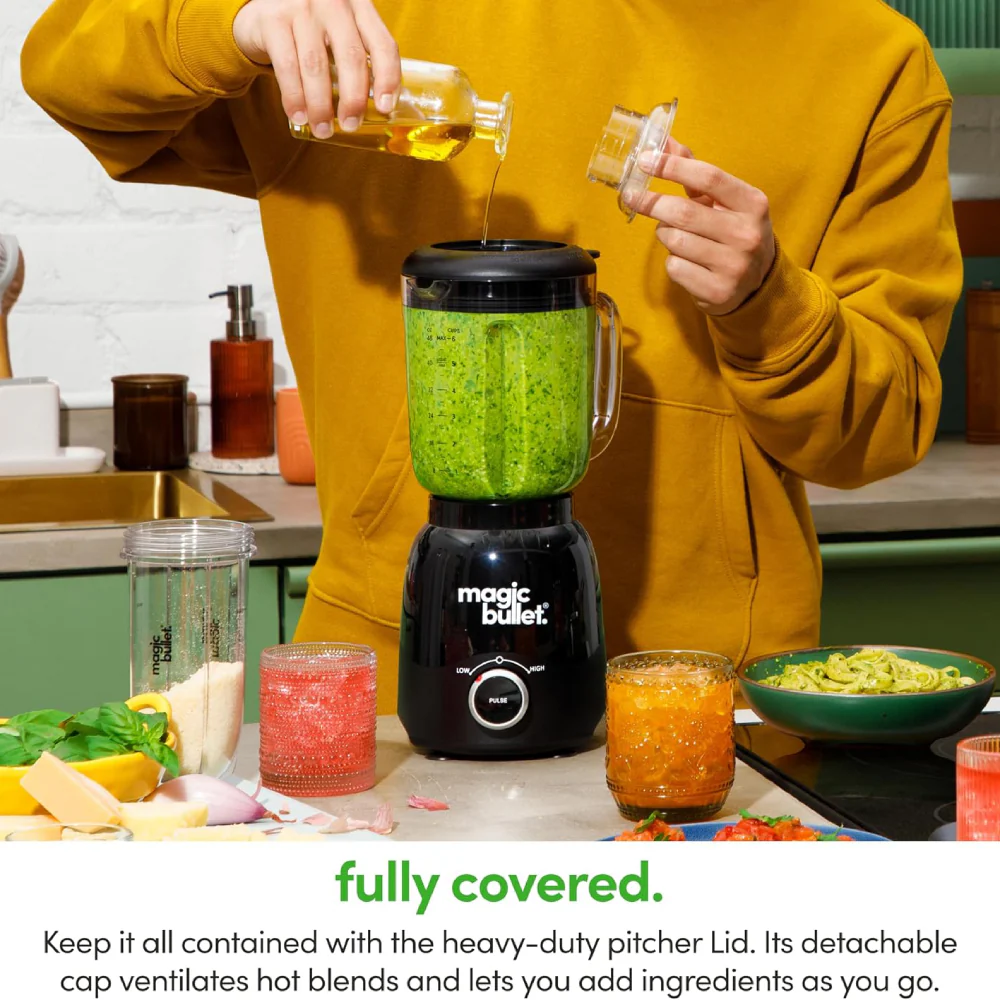 Magic Bullet MBF50200 48 oz Countertop Blender with Travel Cup and Lid - Black - Image 9