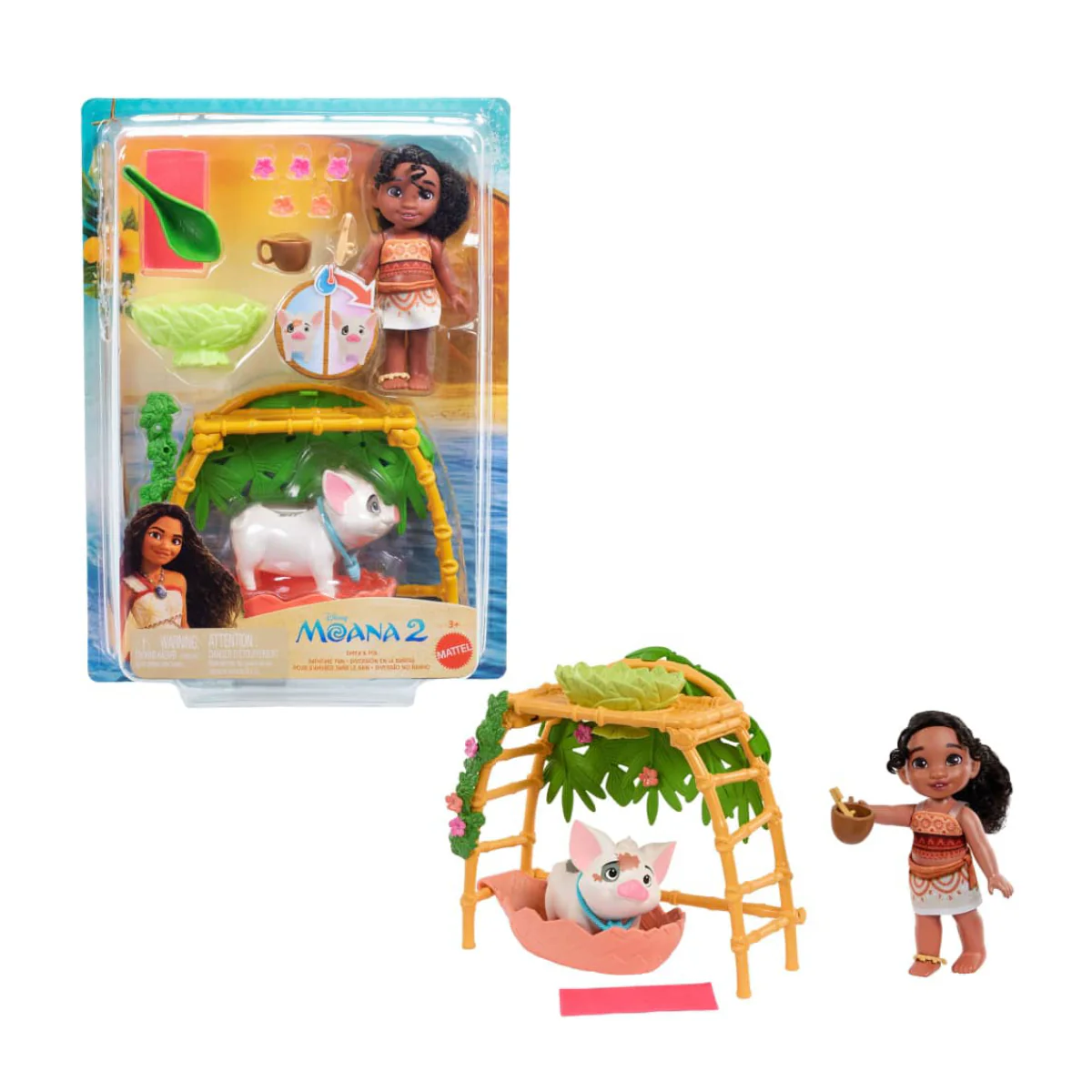 Mattel Disney Moana 2 Simea and Pua Bathtime Fun Playset - Image 4