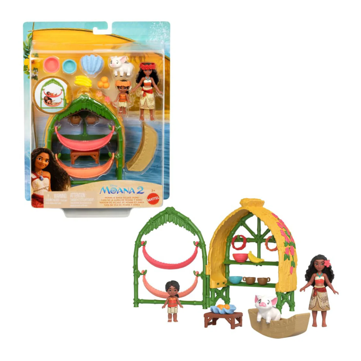 Mattel Disney Moana 2 Village Home Playset with 15 Accessories - Image 5
