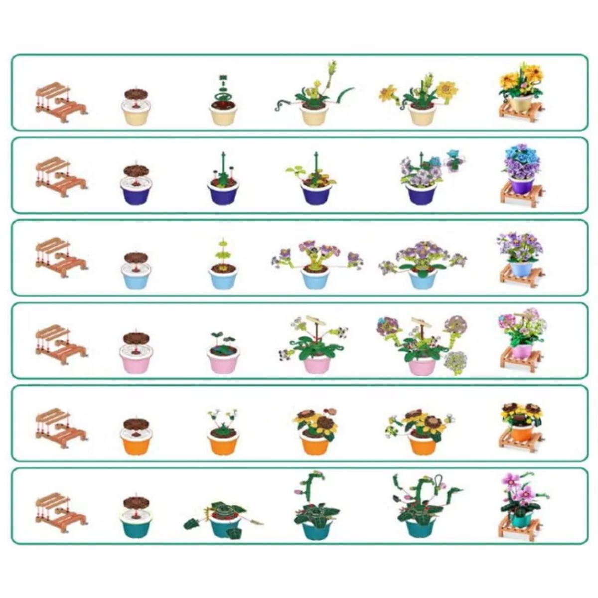 Max Garden Pot Plant Building Toy - Assortment - Image 2