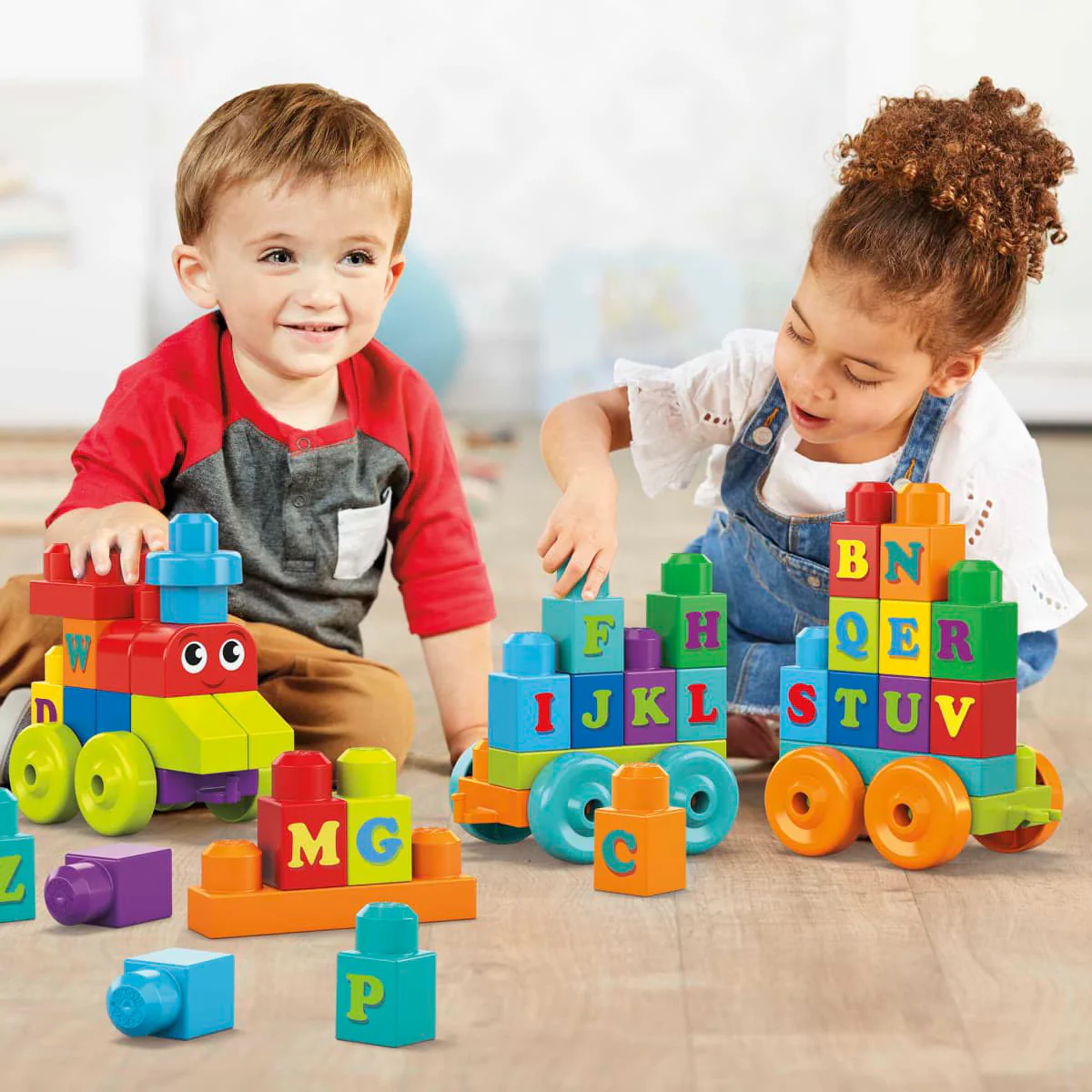 Mega Blocks ABC Learning Train Building Toy Set (60-Pieces) - Image 5