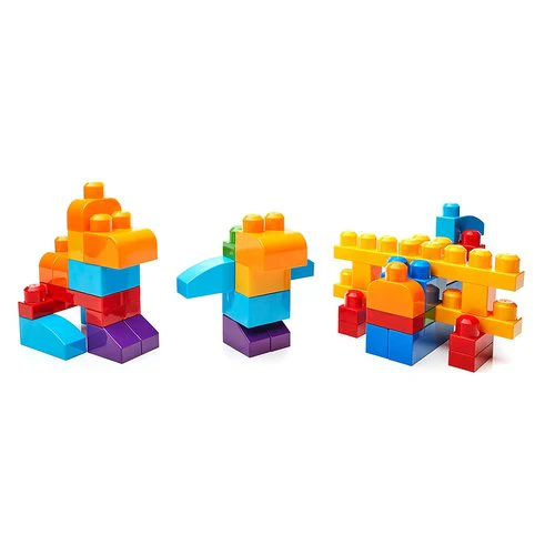 Mega Bloks First Builders Big Building Bag 80-Piece Classic Building Set - Blue - Image 3