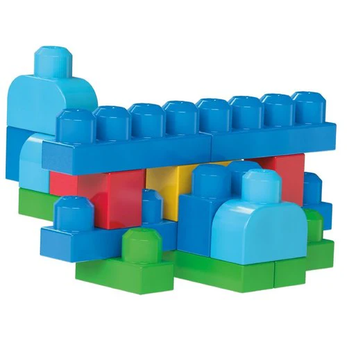 Mega Bloks First Builders Big Building Bag 80-Piece Classic Building Set - Blue - Image 6