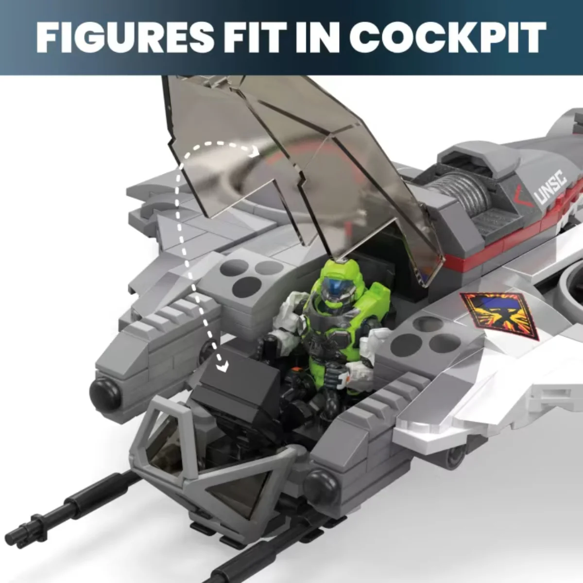 Mega Halo UNSC Arctic Burn Wasp Building Toy Set (342 Pieces) - Image 5