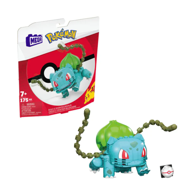 Mega PokÃƒÂ©mon Bulbasaur Building Toy Set (175-Pieces) - Blue/Green - Image 3