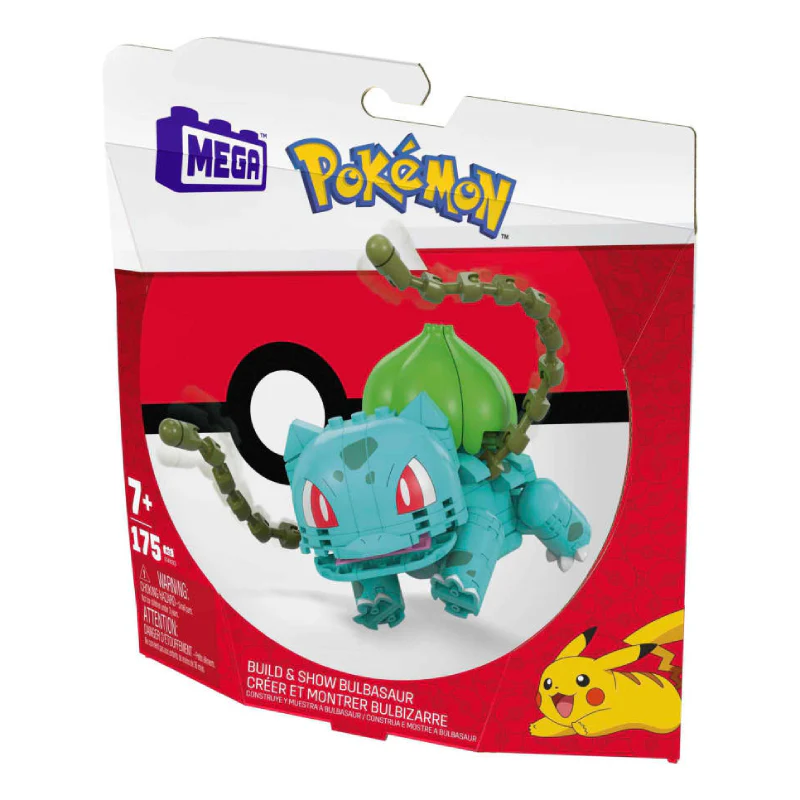 Mega PokÃƒÂ©mon Bulbasaur Building Toy Set (175-Pieces) - Blue/Green - Image 4