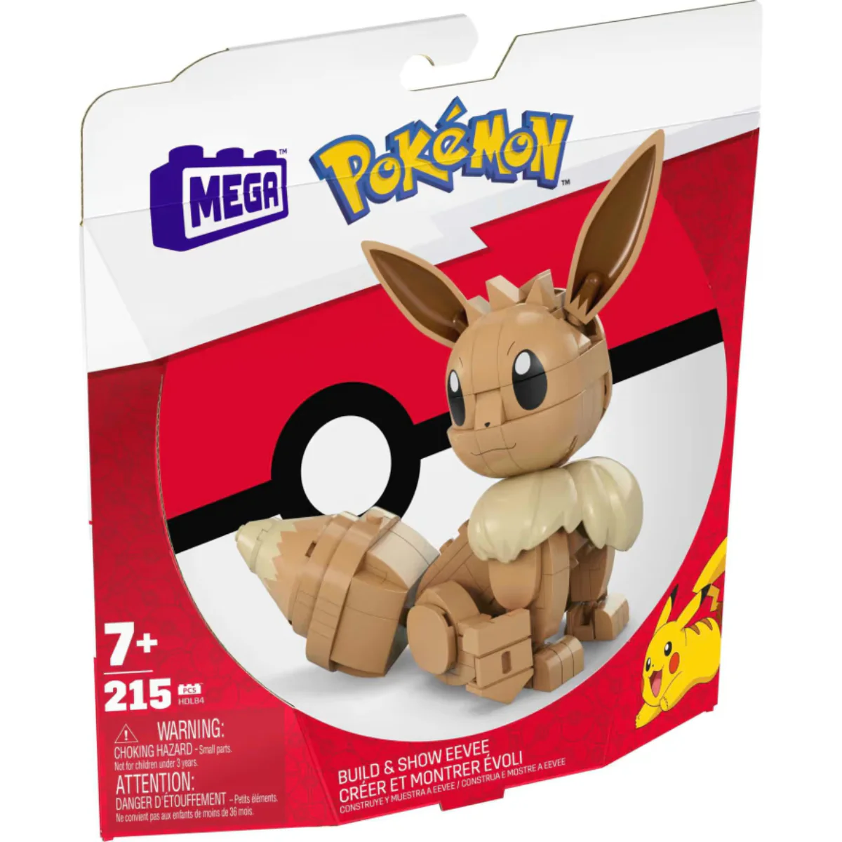 Mega Pokémon Show Eevee Building Toy Set (215-Pieces) - Brown - Image 4