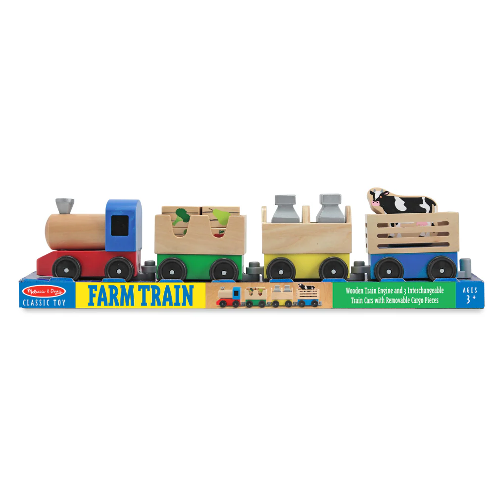 Melissa and Doug Farm Train Set (11-Piece) - Image 3