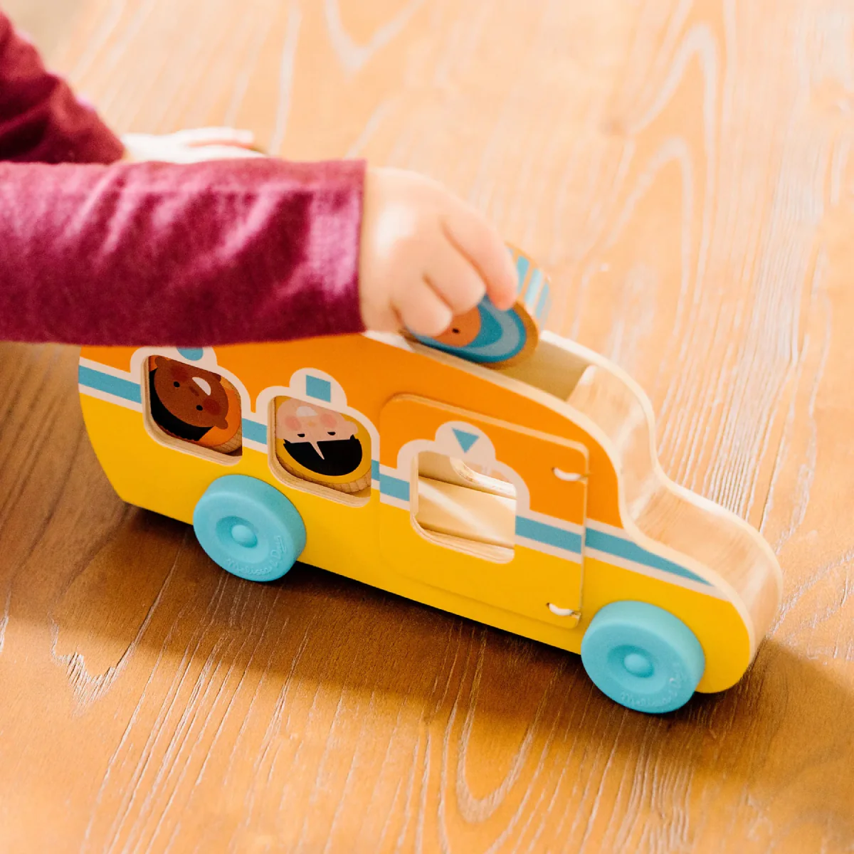Melissa and Doug GO Tots Roll and Ride Bus (4 Pieces) - Image 5