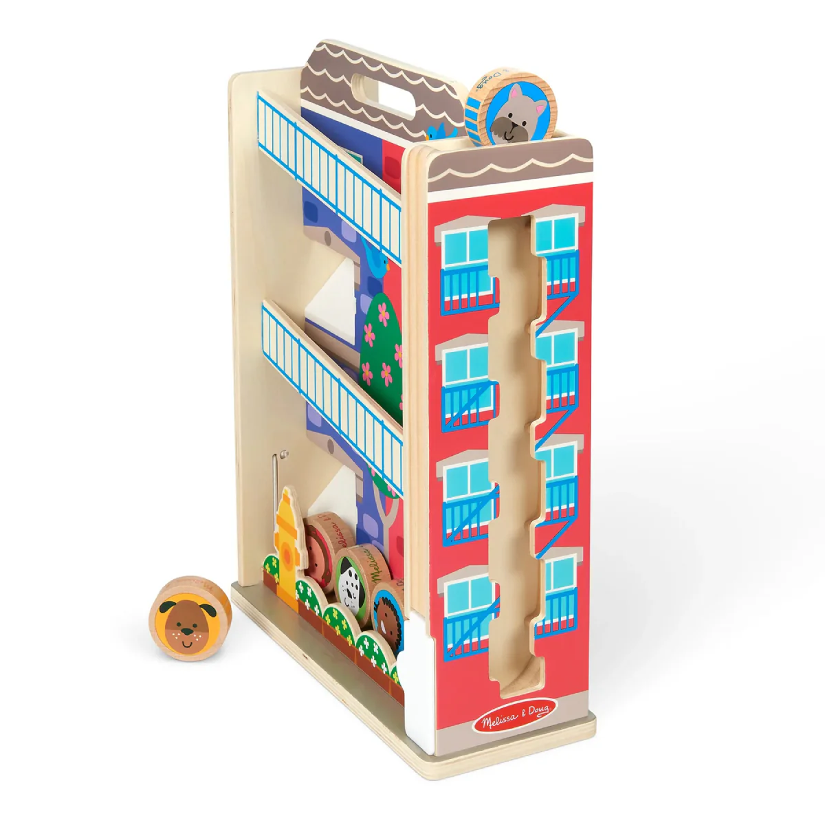 Melissa and Doug GO Tots Town House Tumble (7 Pieces) - Image 2
