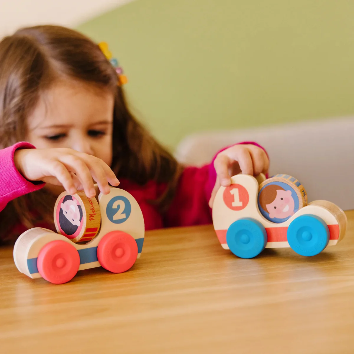 Melissa and Doug GO Tots Wooden Race Cars (4 Pieces) - Image 6