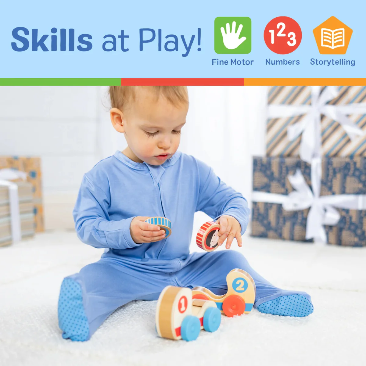 Melissa and Doug GO Tots Wooden Race Cars (4 Pieces) - Image 8