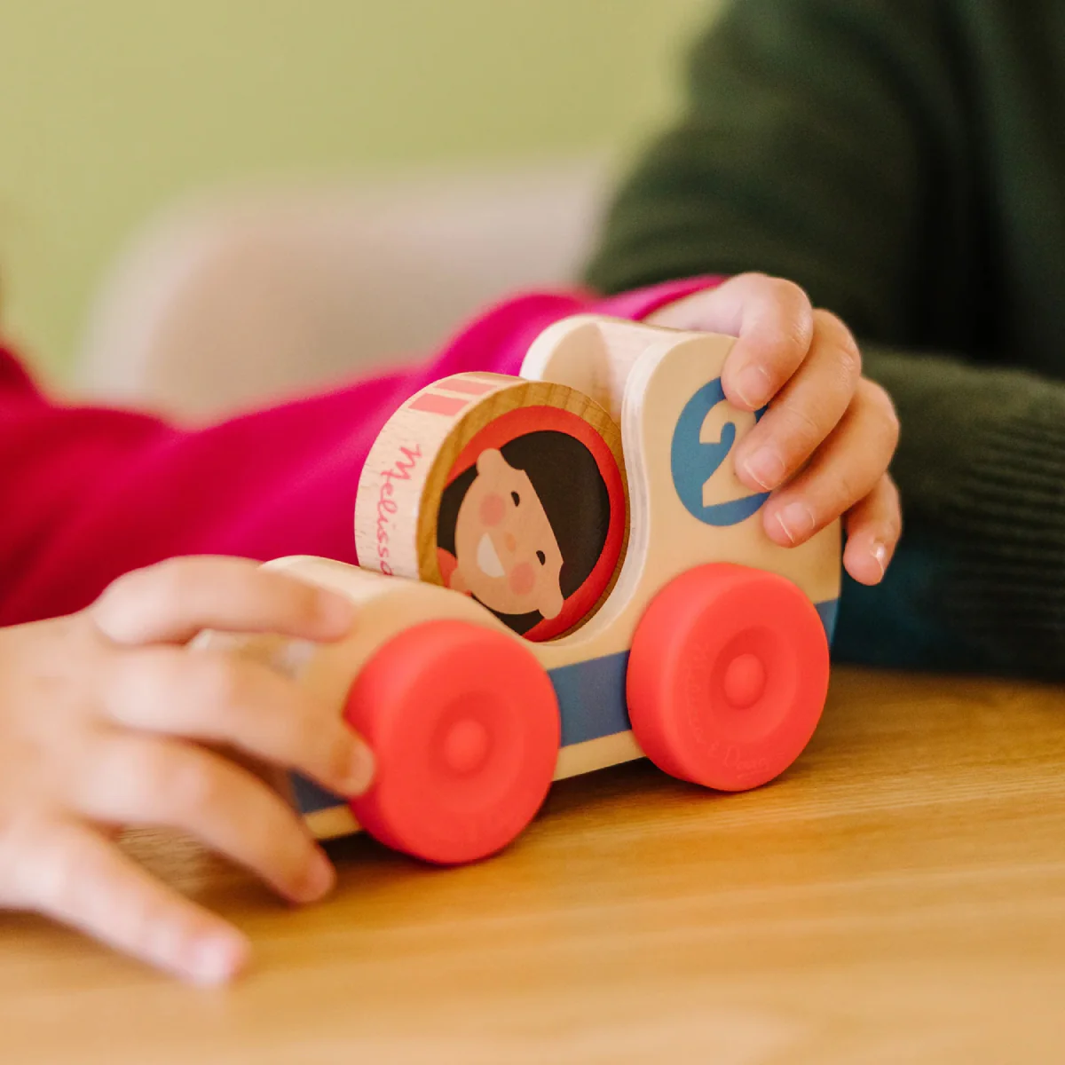 Melissa and Doug GO Tots Wooden Race Cars (4 Pieces) - Image 9