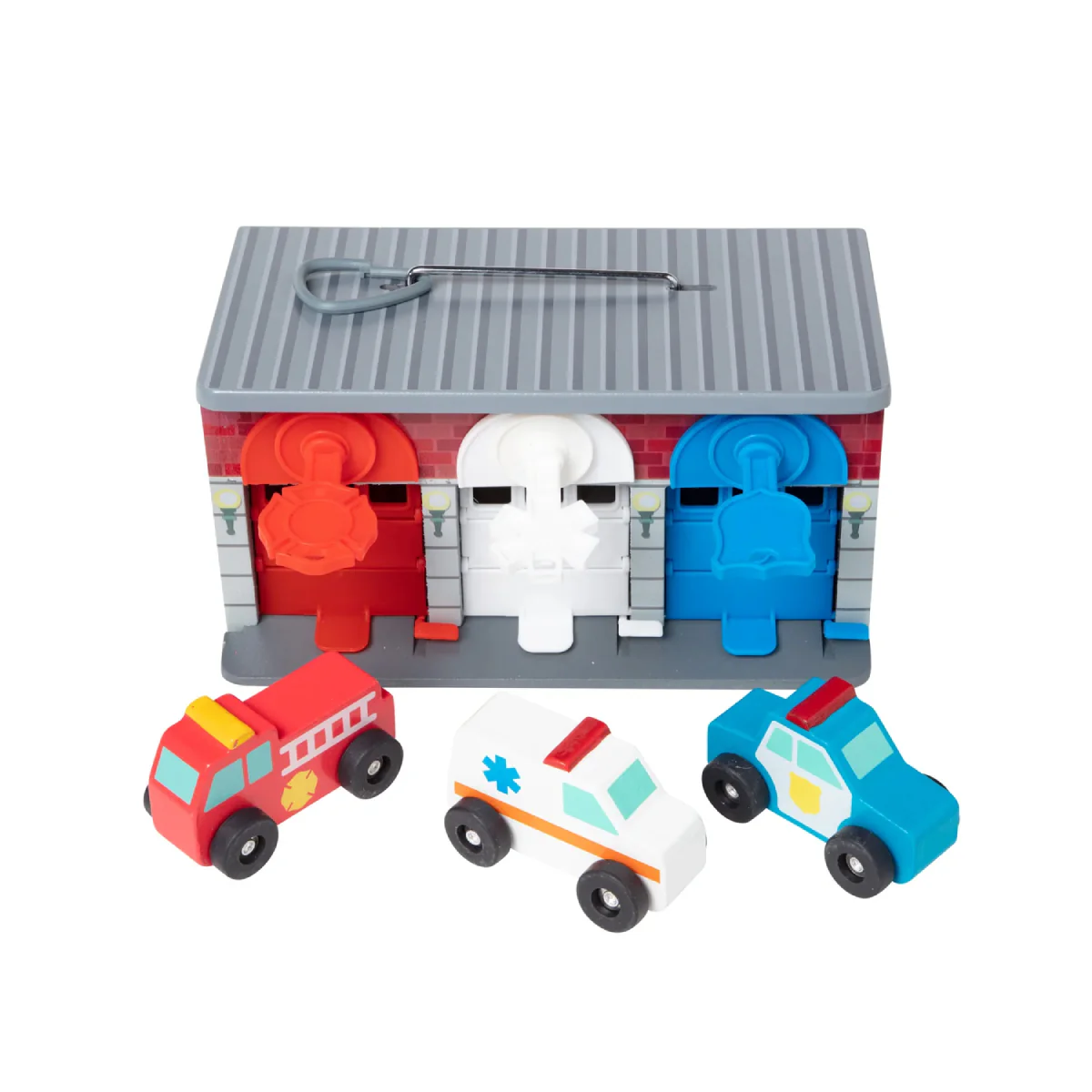 Melissa and Doug Keys and Cars Rescue Garage (4 Pieces) - Image 2
