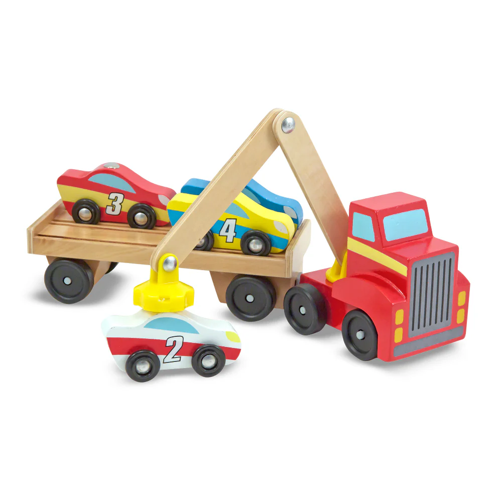 Melissa and Doug Magnetic Car Loader (6-Piece) - Image 2