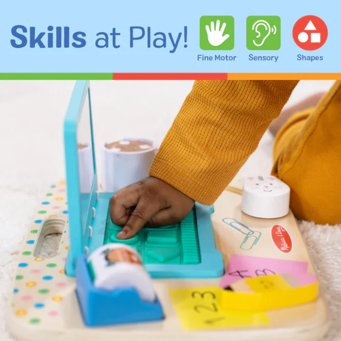 Melissa and Doug Wooden Work and Play Desktop Activity Board Set - Image 4