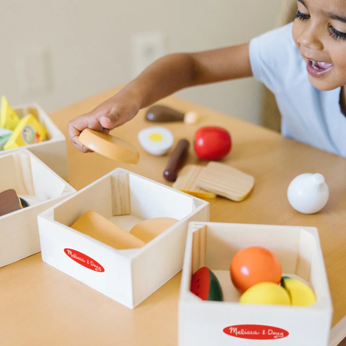 Melissa & Doug Food Groups Wooden Food Play Set - Image 4