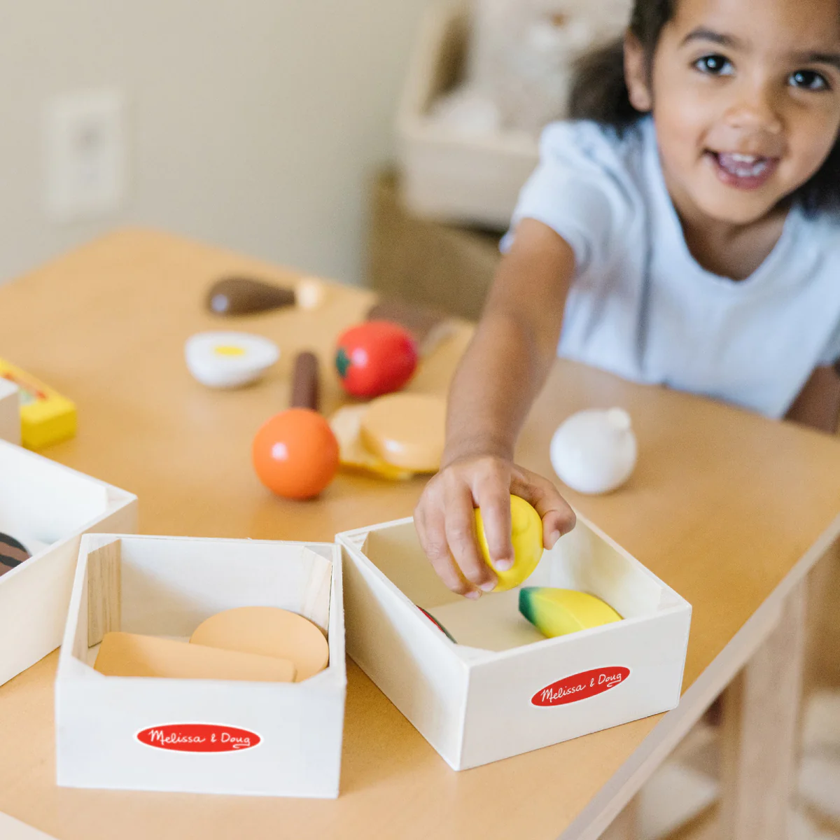 Melissa & Doug Food Groups Wooden Food Play Set - Image 7