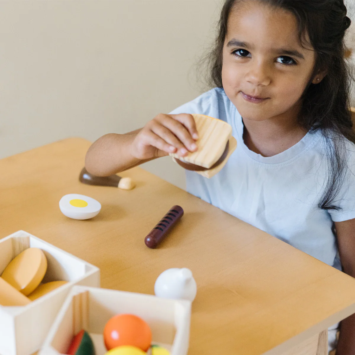 Melissa & Doug Food Groups Wooden Food Play Set - Image 8