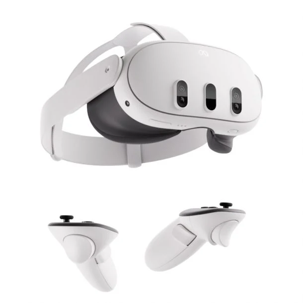 Meta Quest 3 | VR Headset — Thirty Percent Sharper Resolution — 2X Graphical Processing Power — Virtual Reality Without Wires — Access to 40+ Games with a 3-Month Trial of Meta Horizon+ Included