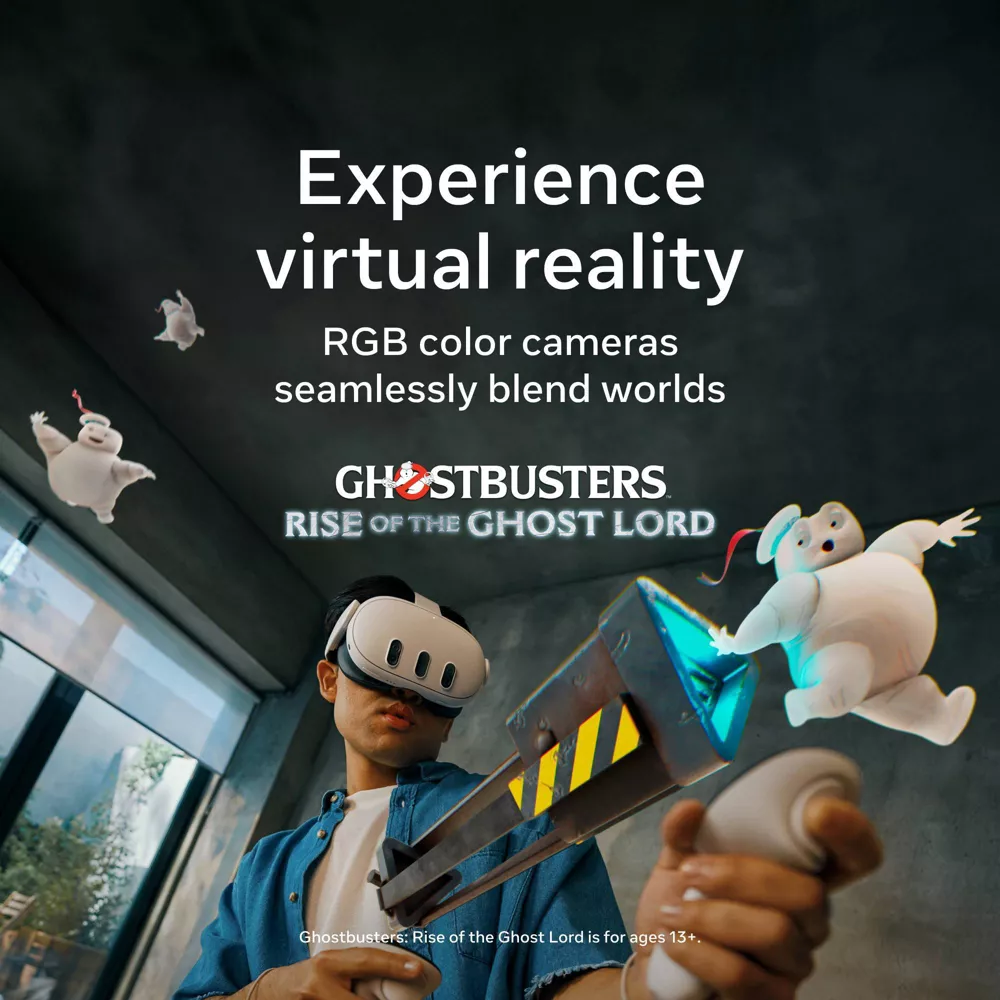 Meta Quest 3 | VR Headset — Thirty Percent Sharper Resolution — 2X Graphical Processing Power — Virtual Reality Without Wires — Access to 40+ Games with a 3-Month Trial of Meta Horizon+ Included - Image 5