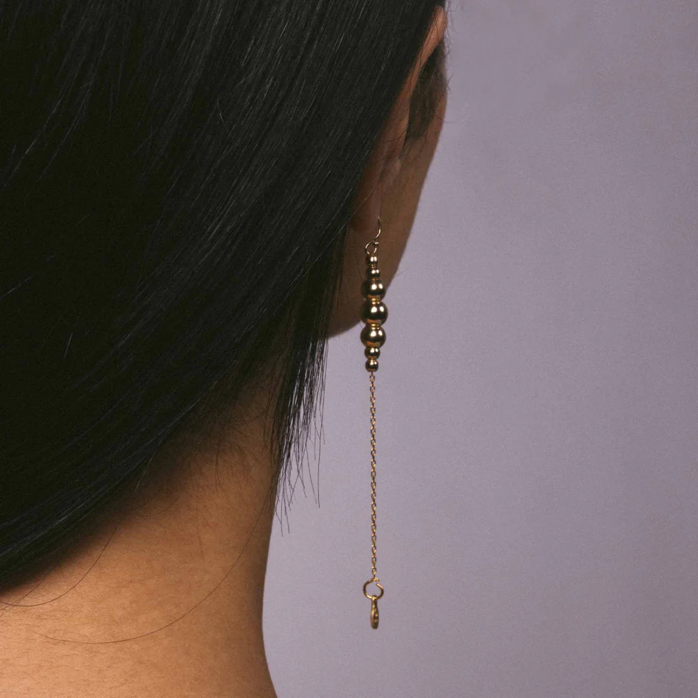 Metal Alchemist Alchemy Beaded Drops Earrings - Image 3