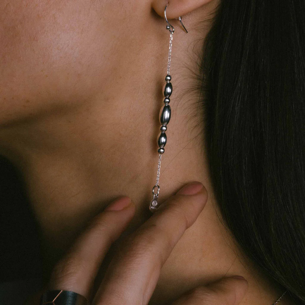 Metal Alchemist Alchemy Beaded Drops Earrings - Image 6